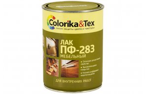 Лак ПФ-283 глянцевый "Colorika&Tex" 0,8л