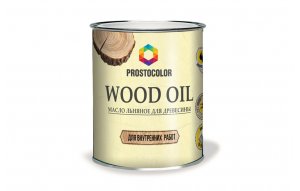 PROSTOCOLOR масло льняное для дерева "WOOD OIL" 0,75л (оксидированное)