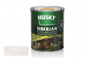 HUSKY SIBERIAN ЛАЗУРЬ 0,9л п/глянцевый белый