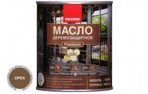 Масло деревозащитное NEOMID Premium Орех 0,75л