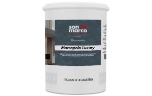 Marcopolo Luxury Bianco 1л Декоративное покр с изысканной текстурой цветных металлов для интерьера