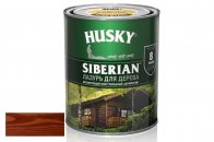 HUSKY SIBERIAN ЛАЗУРЬ 2,7л п/глянцевый красное дерево